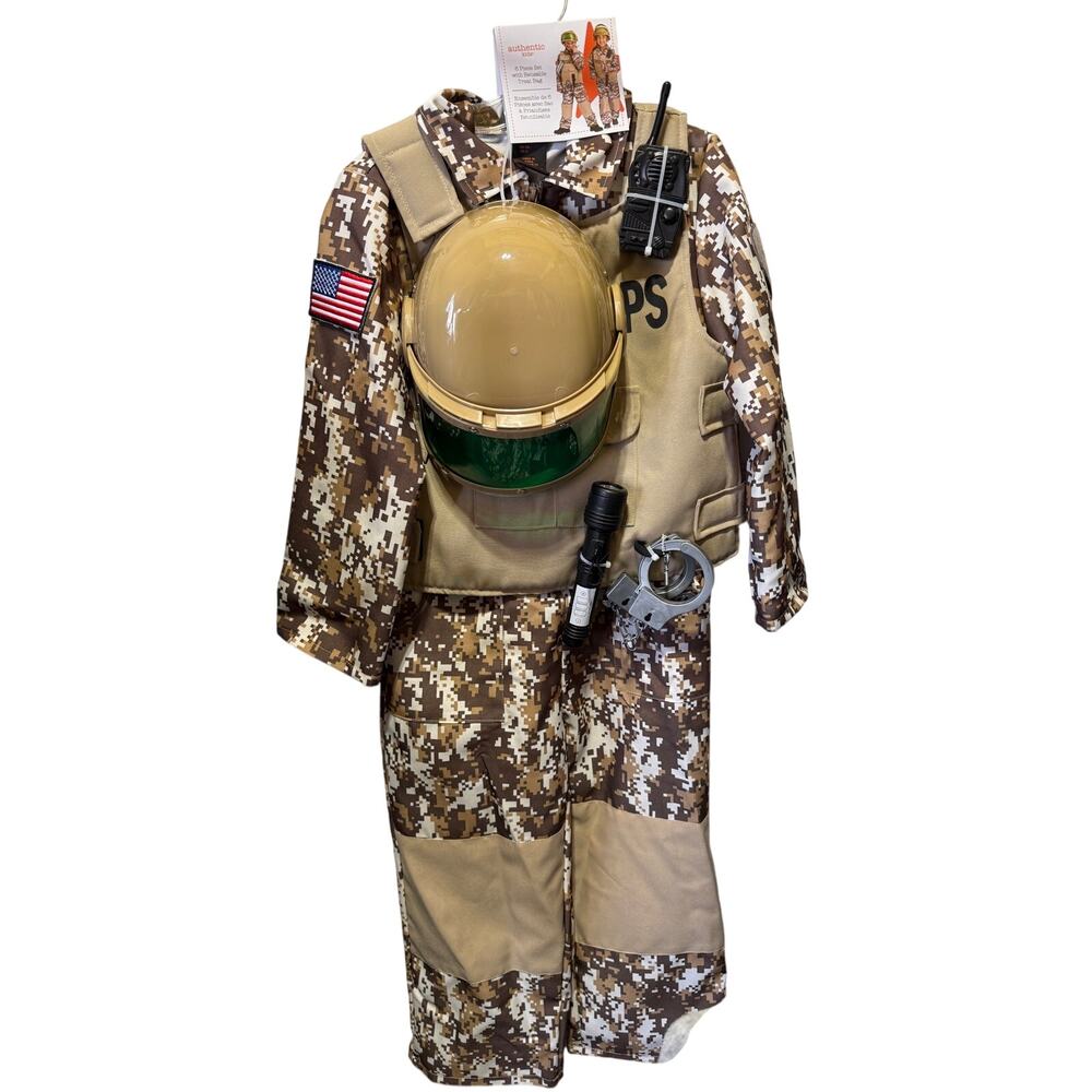 NWT Authentic Kids Special Ops 6 Piece Costume Size 5/6